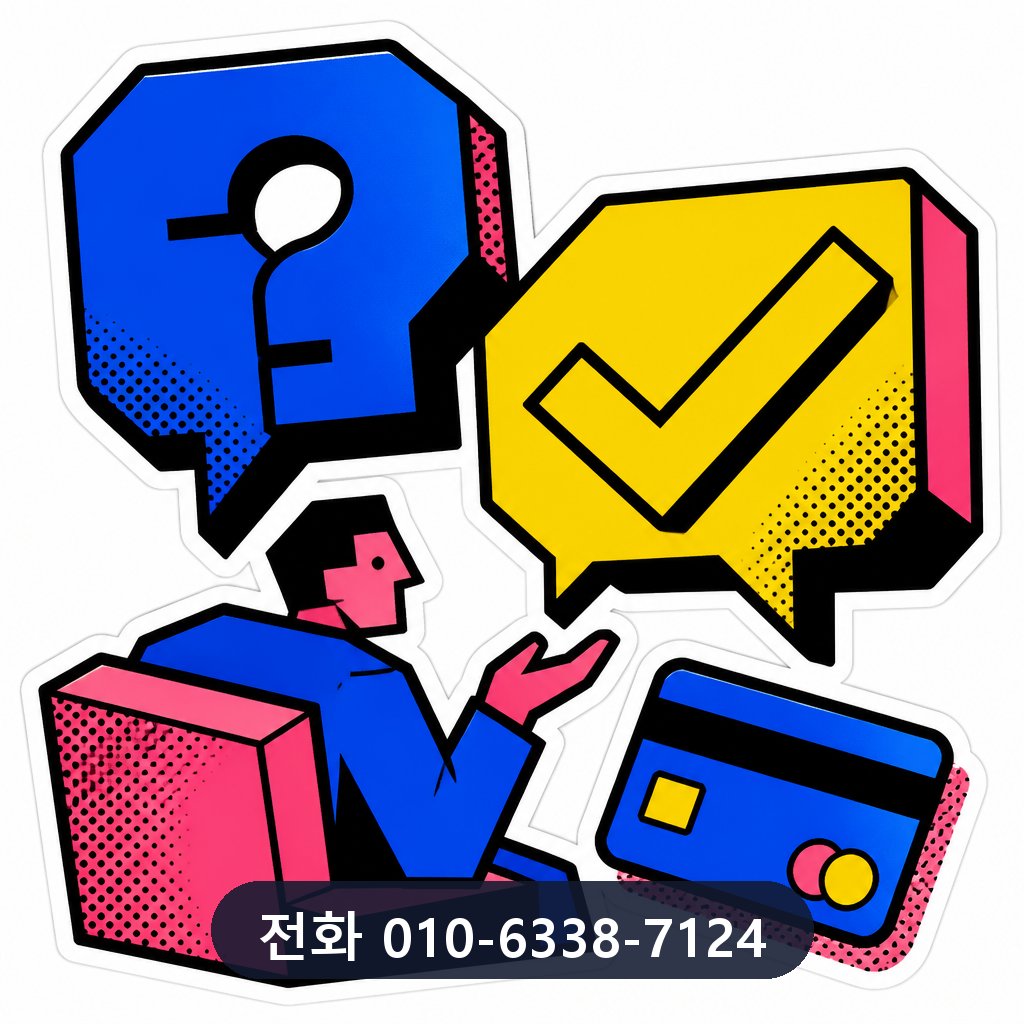 카드깡 자주 묻는 질문 이미지 · 문의 010-6338-7124